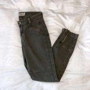 Lucky Brand Brooke Skinny Jeans - Olive Green